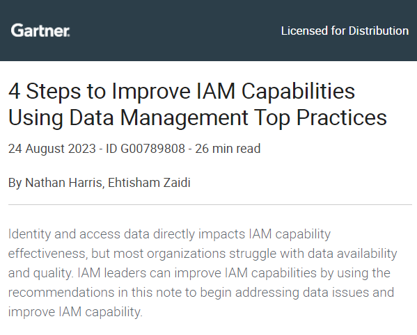 4 Steps to Improve IAM Capabilities Using Data Management Top Practices